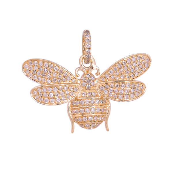 14K Gold Housefly Pendant