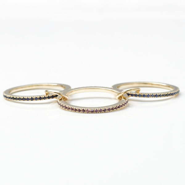 Diamond Pave Link Band Ring