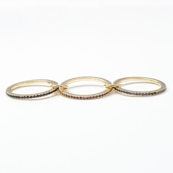 Diamond Pave Link Band Ring