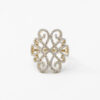 14K Yellow Gold Filigree Diamond Ring