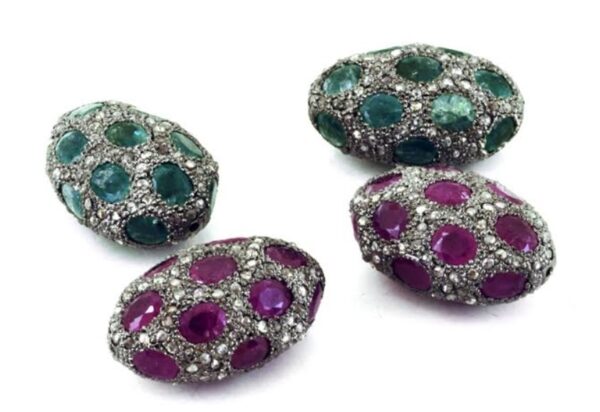 Gemstone Pave Diamond Tumble